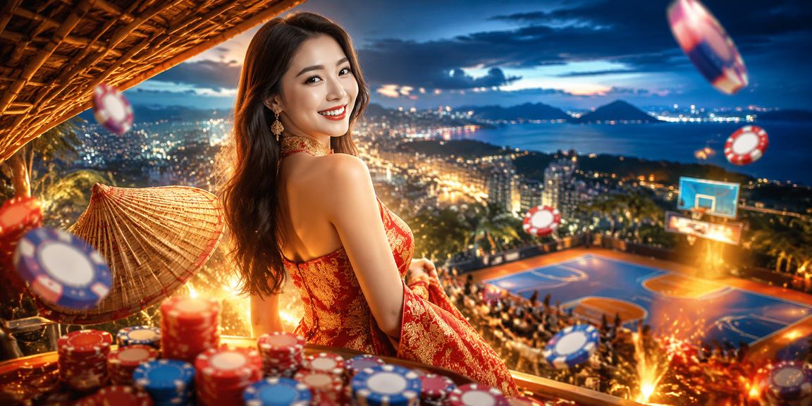 Người chơi theo dõi kèo bóng rổ tại vùng núi Sapa với chiếc nón lá truyền thống